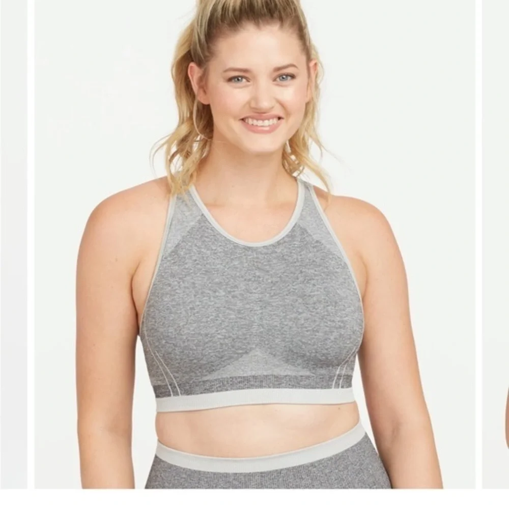 Spanx Seamless Sculpt Medium Impact Sports Bra large new without tags